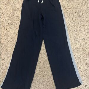 Women’s navy and light blue sweatpants